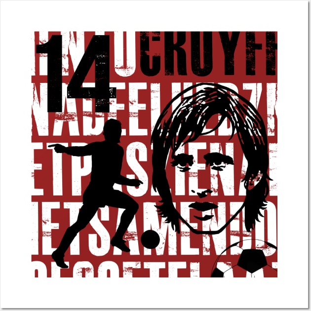 Cruyff, the best Soccer Player in the World Wall Art by Nikki Genee Art